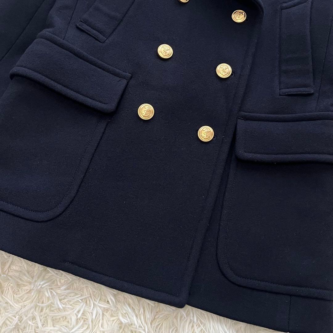 MACPHEE TOMORROWLANDピーコート ダブル 金ボタン ウール