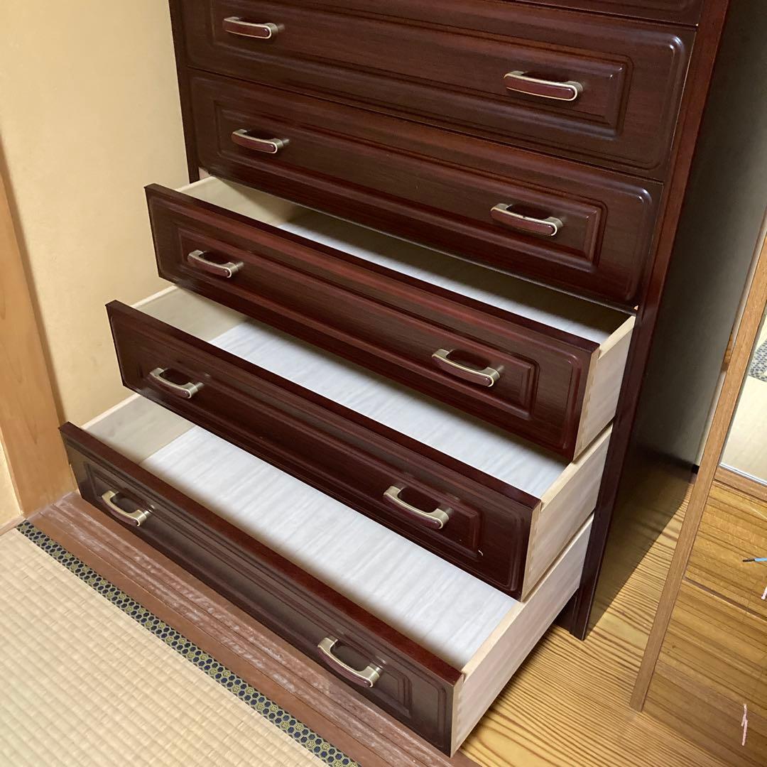 木製整理ダンス（チェスト）7段