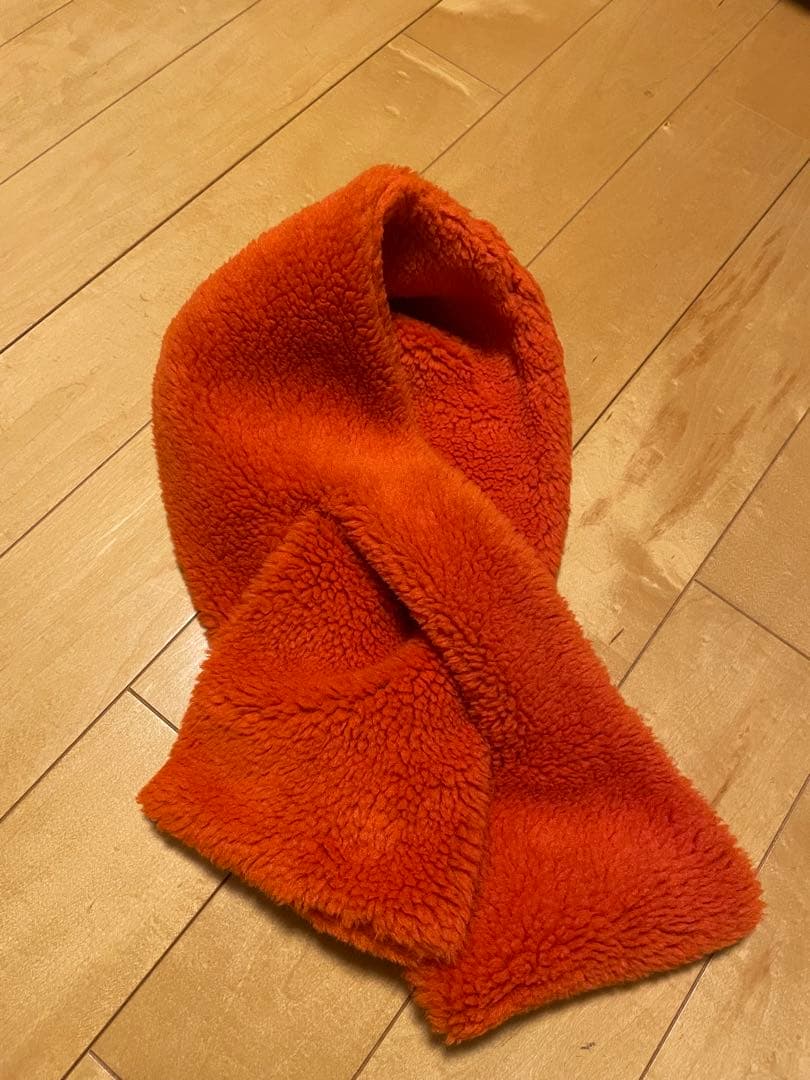 sumari ボアマフラー オレンジ