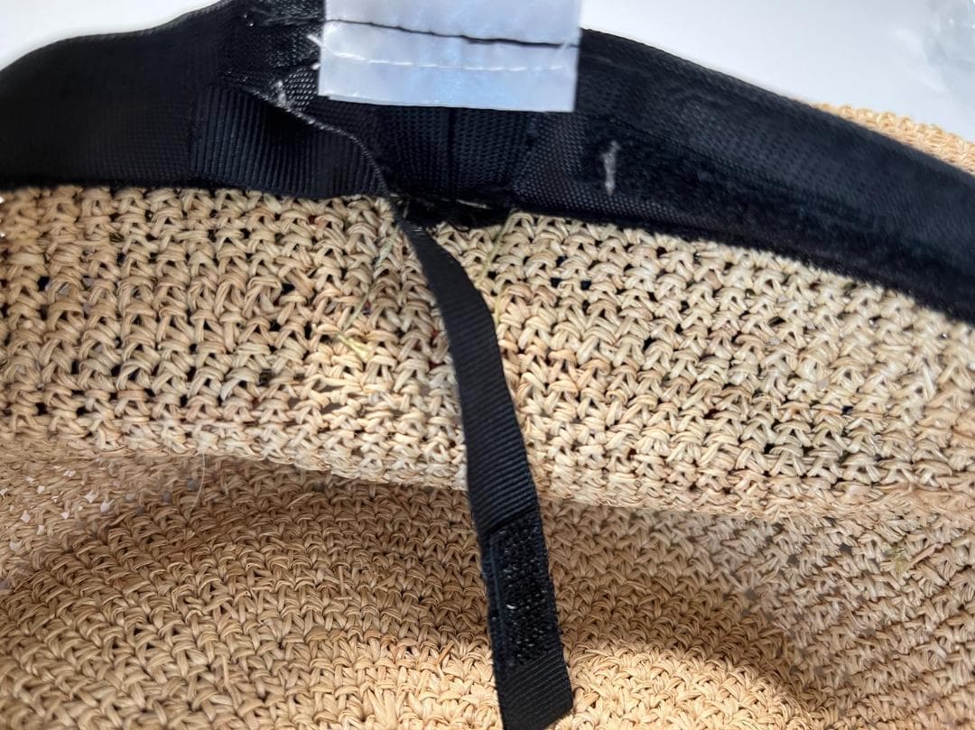 Masaki・Kyoko・佐藤繊維の麦わら風の帽子です。未使用☆タグ付き