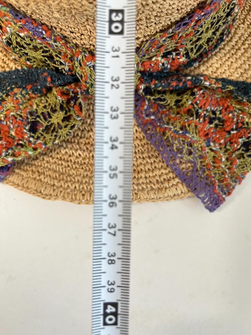 Masaki・Kyoko・佐藤繊維の麦わら風の帽子です。未使用☆タグ付き