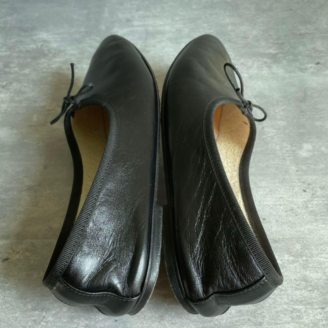 【美品】 SPELTA スペルタ ブラック レザー バレエシューズ 34 2/1