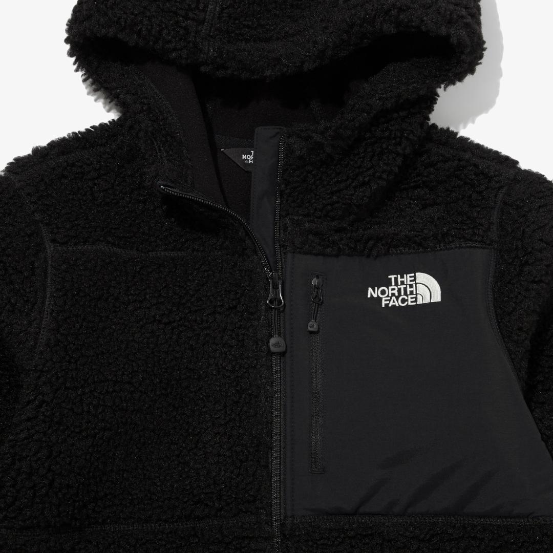 THE NORTH　FACE　KIDS 　ボアジップパーカー ブラック　130㎝