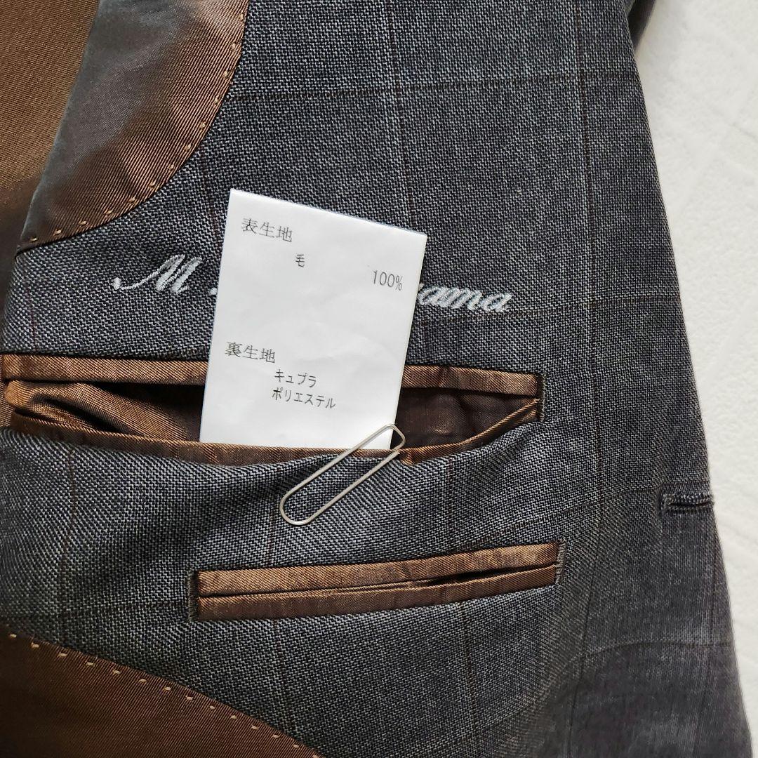 ロロピアーナ　×　タケオキクチ　メンズスーツ　スリーピース　グレーチェック