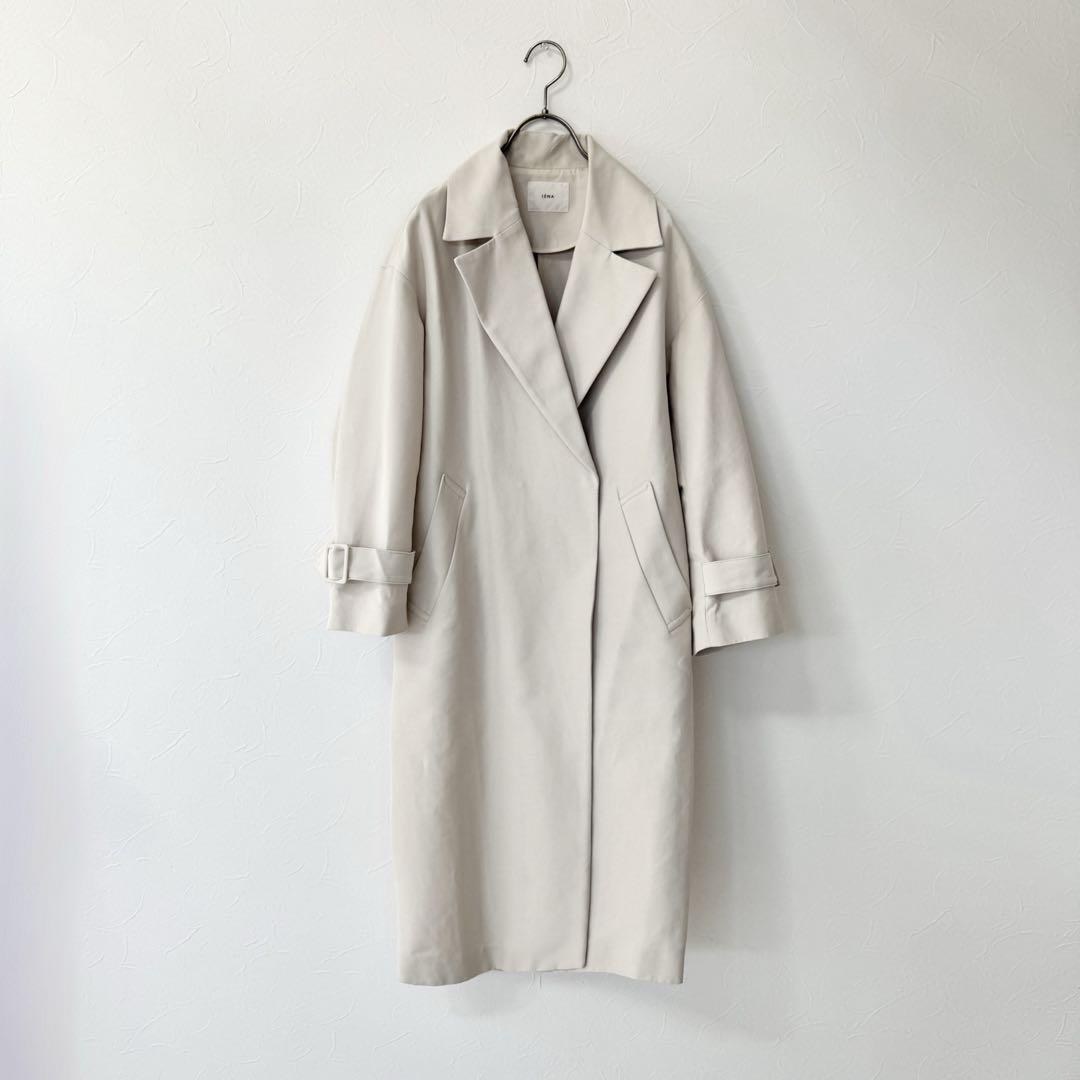 IENA／定価3.6万円／ほぼ未使用コットンWクロスオーバーチェスターコート