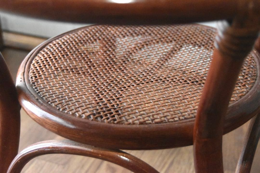 ラタン ガラステーブル