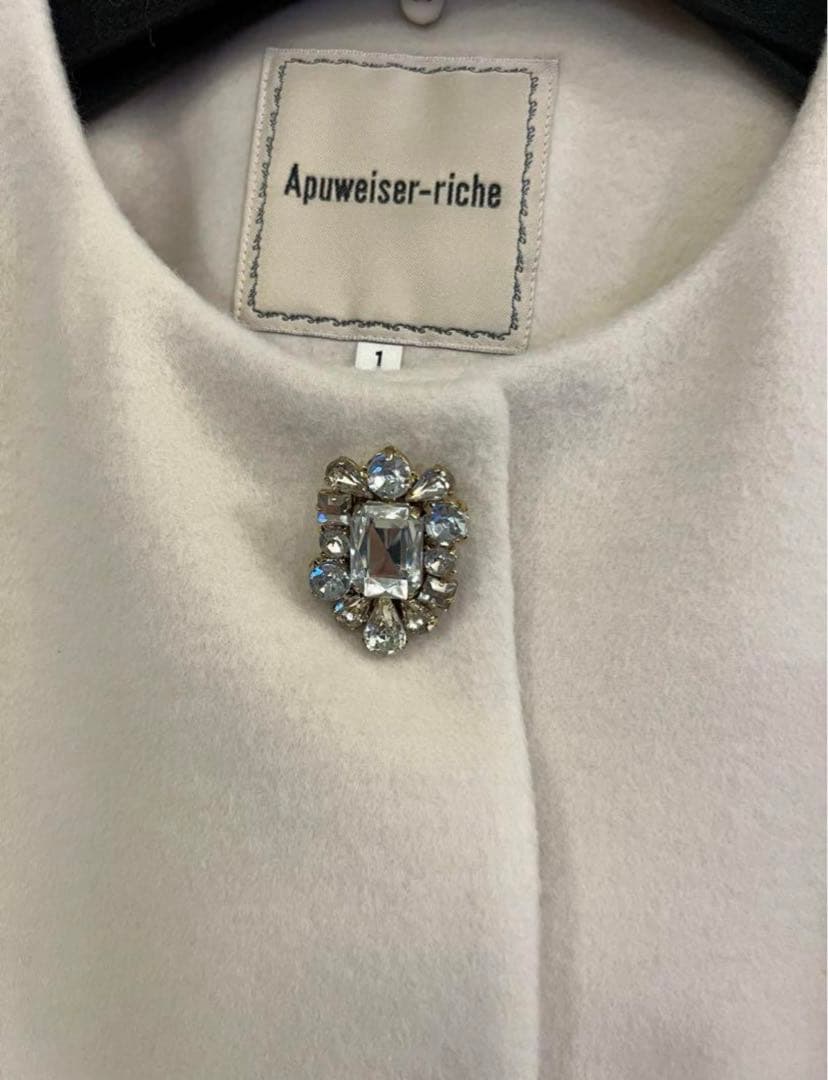 Apuweiser-riche ファー付きショートコート