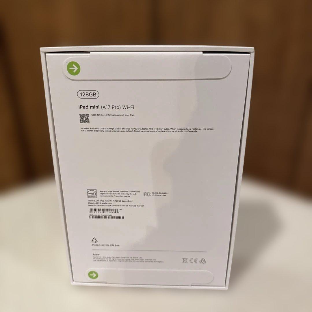 新品未開封品　iPad Mini (A17 Pro)Wi-Fi 128GB