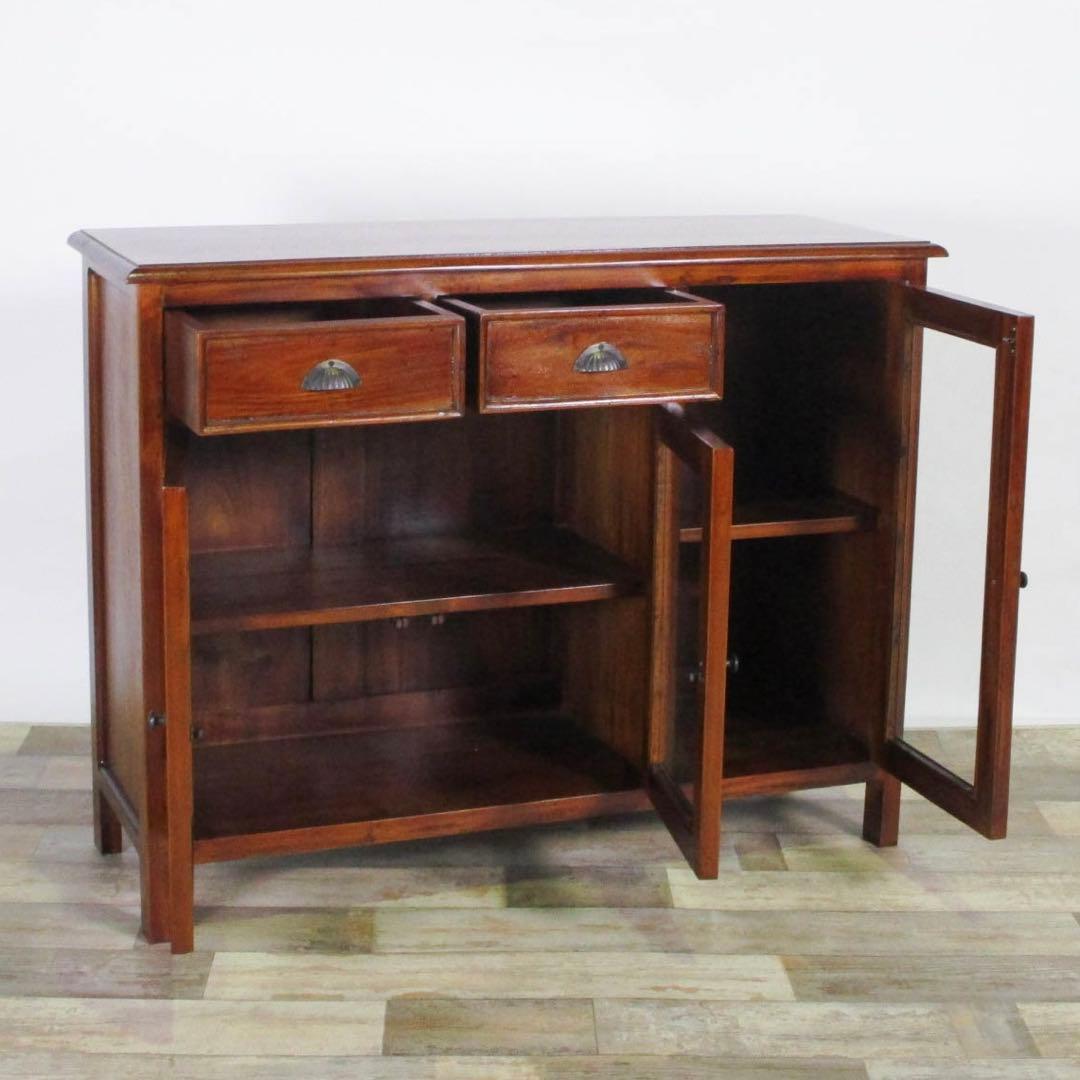 D 新品 アジアン キャビネット アンティーク カントリー 本棚 食器棚 飾り棚