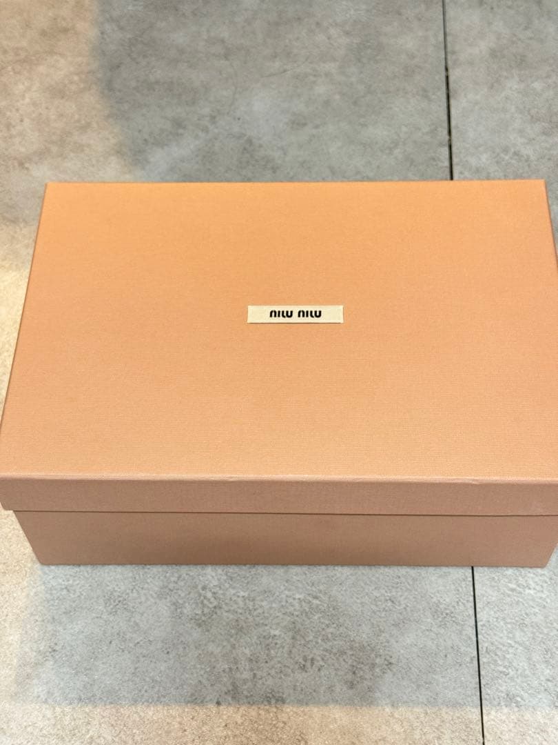 MIU MIU ミュウミュウ グリッターフラットパンプス　35