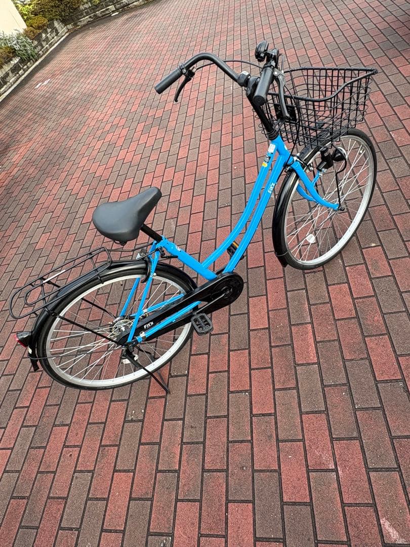 綺麗な水色ママチャリ(26㌅)個人配達致します。お引き取りでも、大丈夫です。