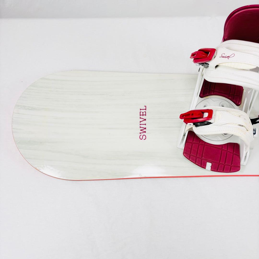 初心者向き SWIVEL SILK レディース スノーボード ビンディング付き