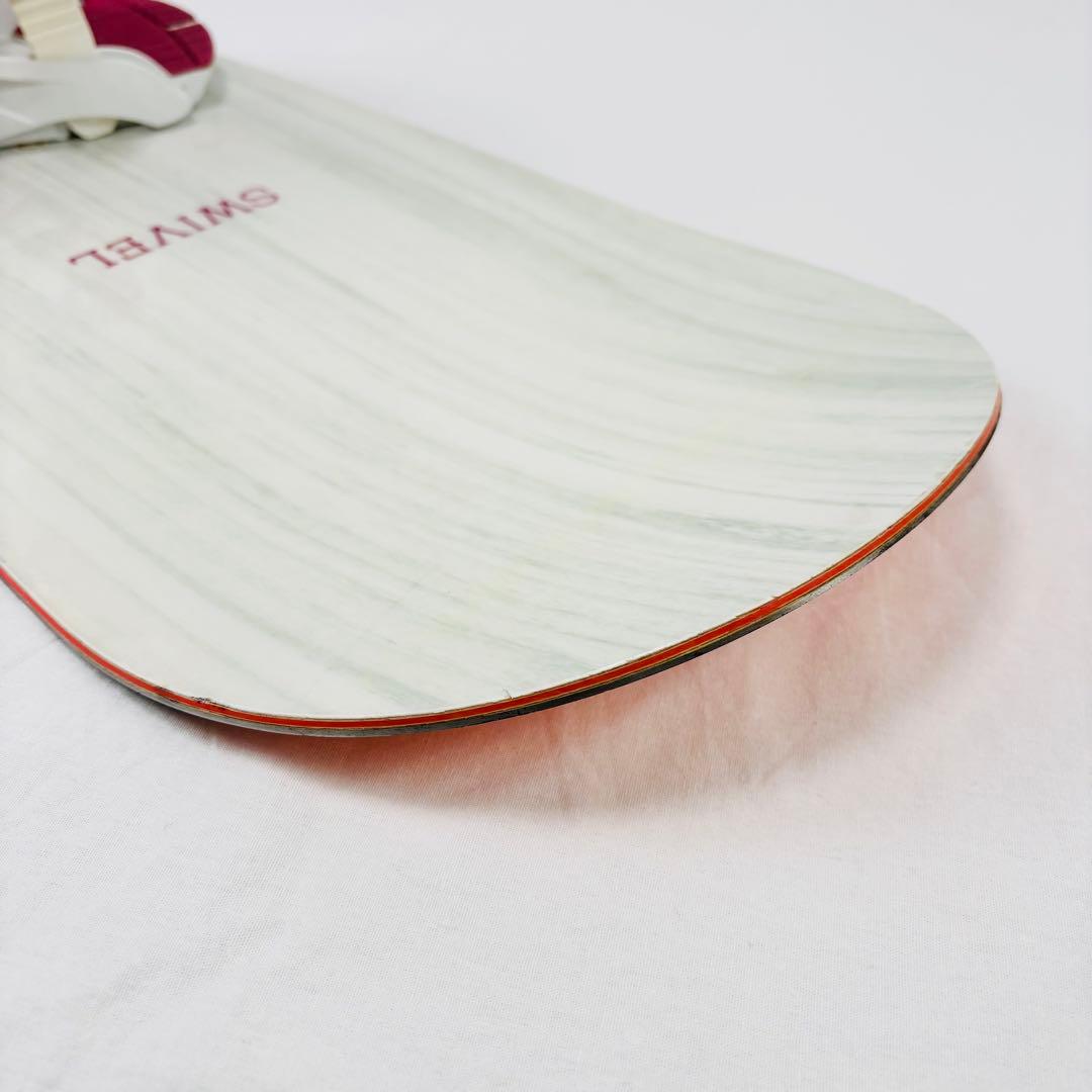 初心者向き SWIVEL SILK レディース スノーボード ビンディング付き