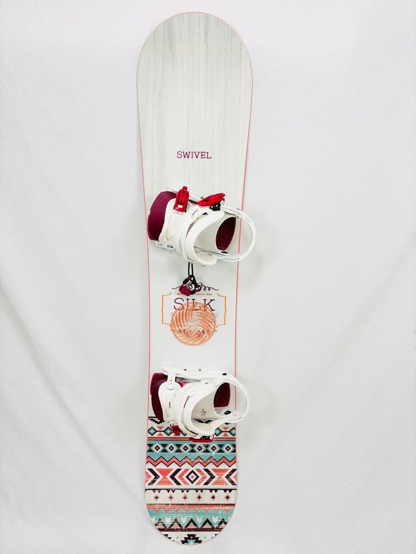 初心者向き SWIVEL SILK レディース スノーボード ビンディング付き