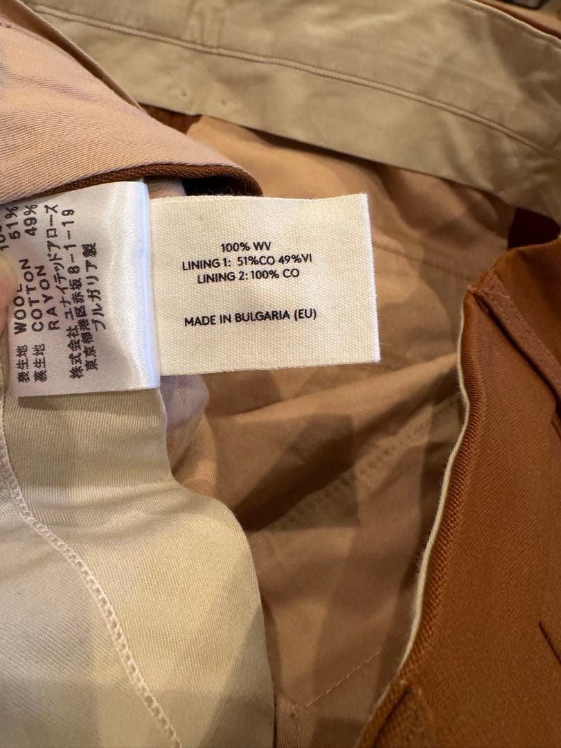 値下げ！LEMAIRE ルメール　ブラウン プリーツスラックス　メンズ