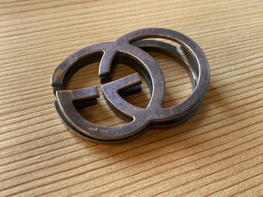 【GUCCI グッチ】シルバーマネークリップ