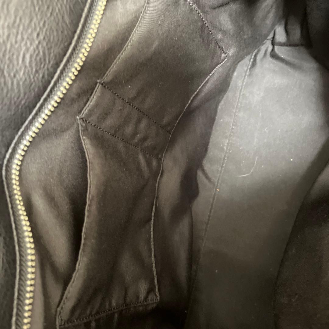 COACH、黒 レザー トートバッグ