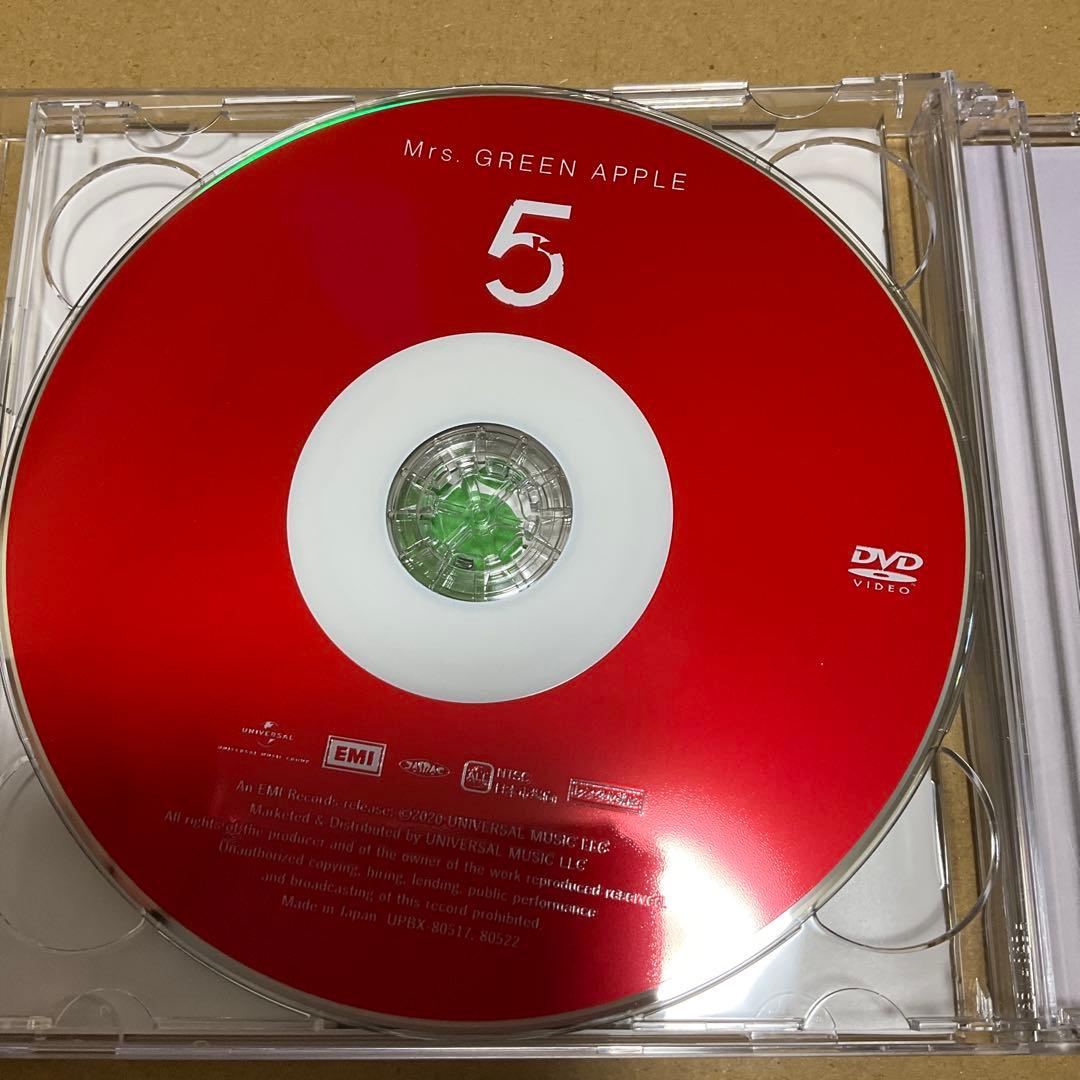 5 (初回限定盤)(DVD付) Mrs.GREEN APPLE 形式: CD