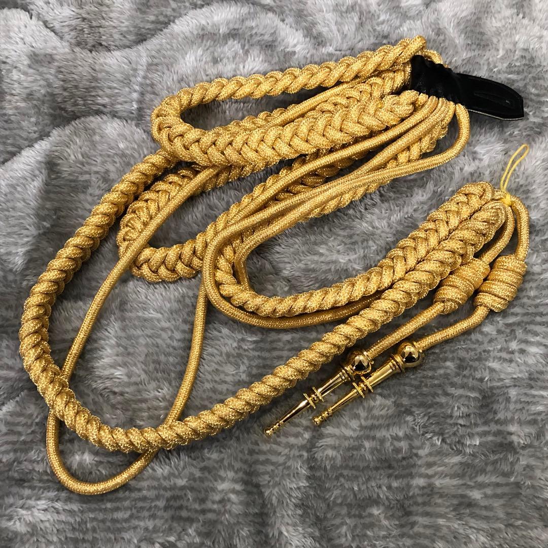 【送料無料】 消防 儀礼服用 飾緒 (レニヤード) 肩章 階級章 礼装 コスプレ