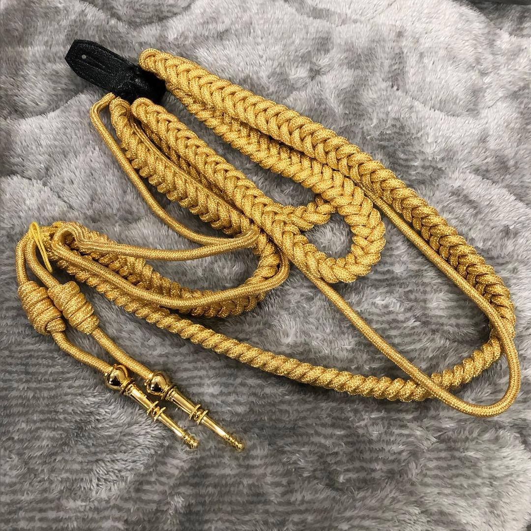 【送料無料】 消防 儀礼服用 飾緒 (レニヤード) 肩章 階級章 礼装 コスプレ