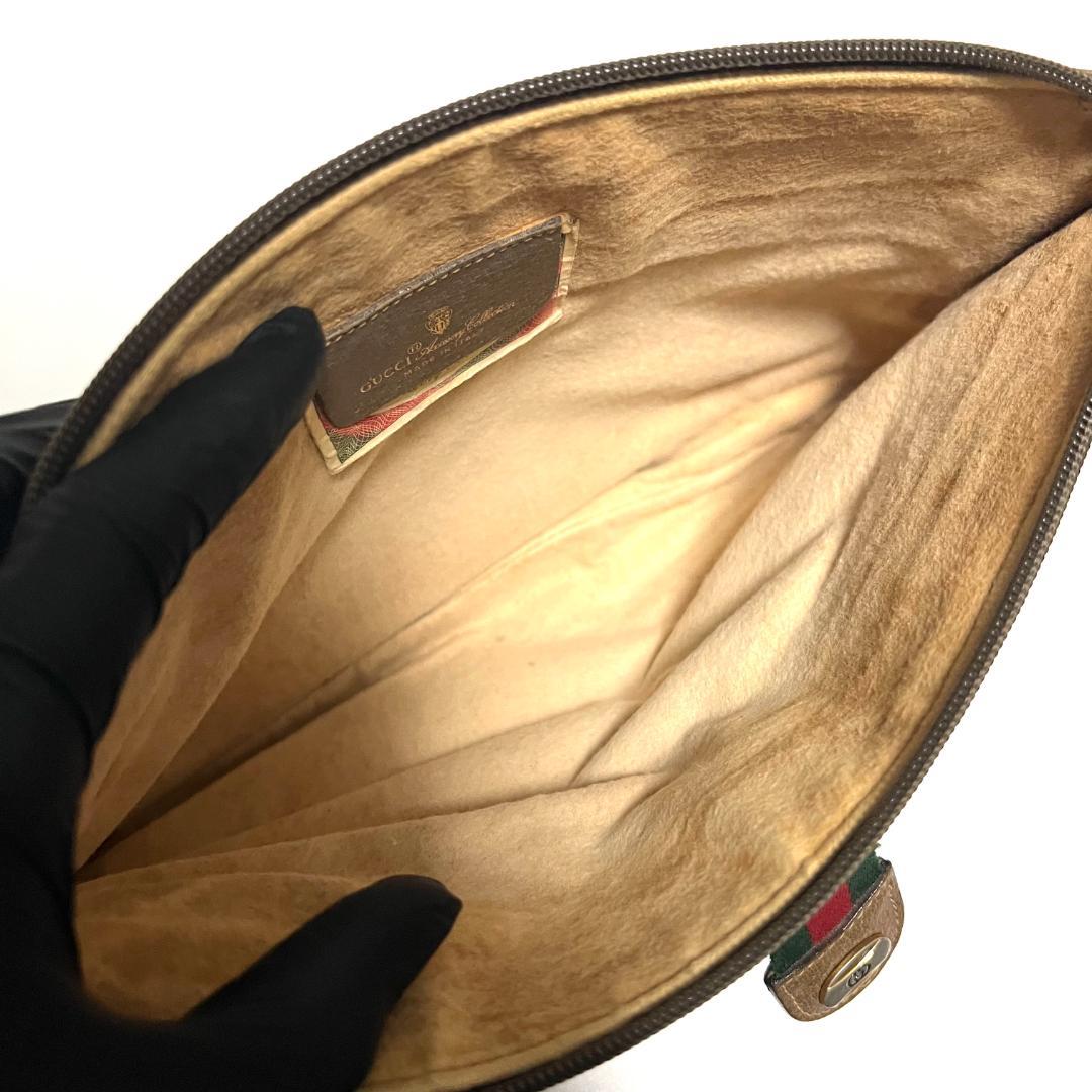 オールドグッチ　クラッチバッグ　シェリーライン　ポーチ　ヴィンテージ