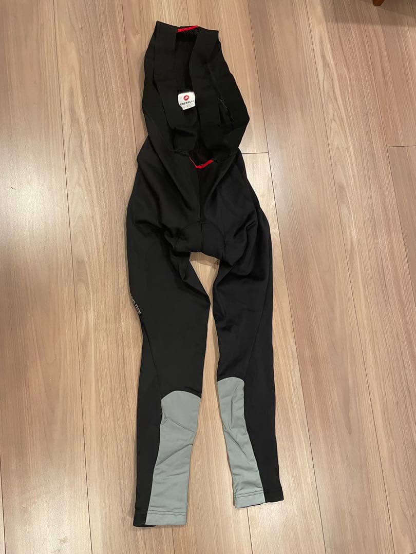 CASTELLI TUTTOナノビブタイツ Sサイズ ブラック/グレー