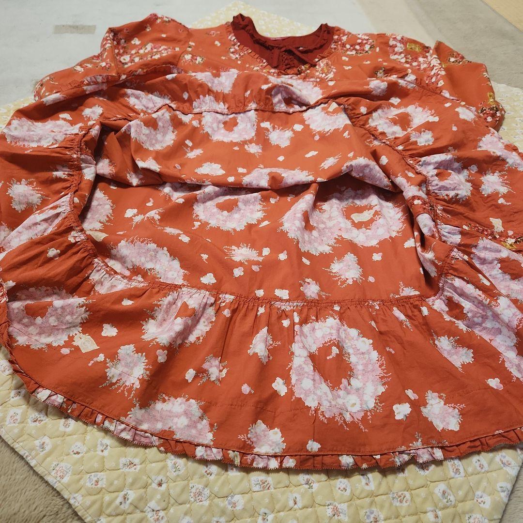 ピンクハウス花柄フリルチュニック