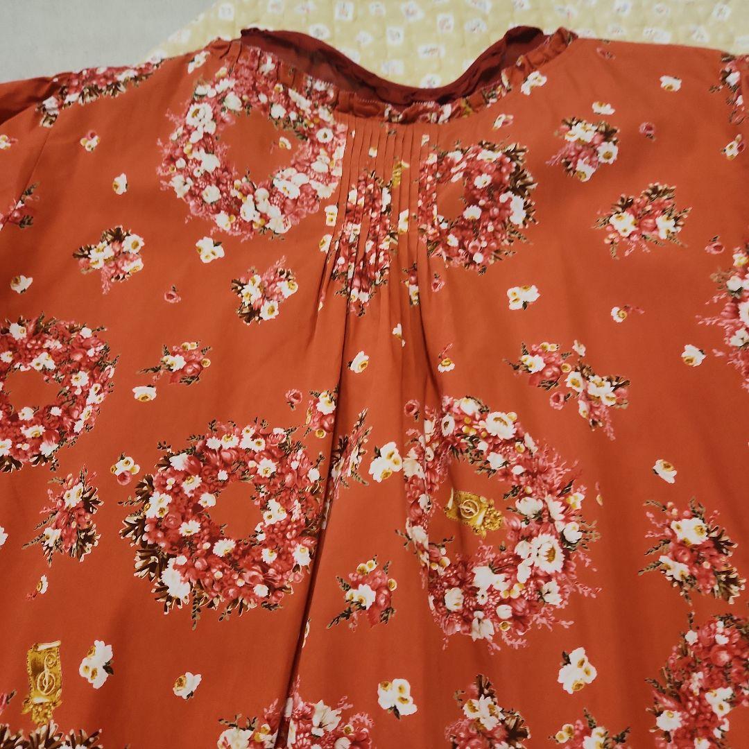 ピンクハウス花柄フリルチュニック