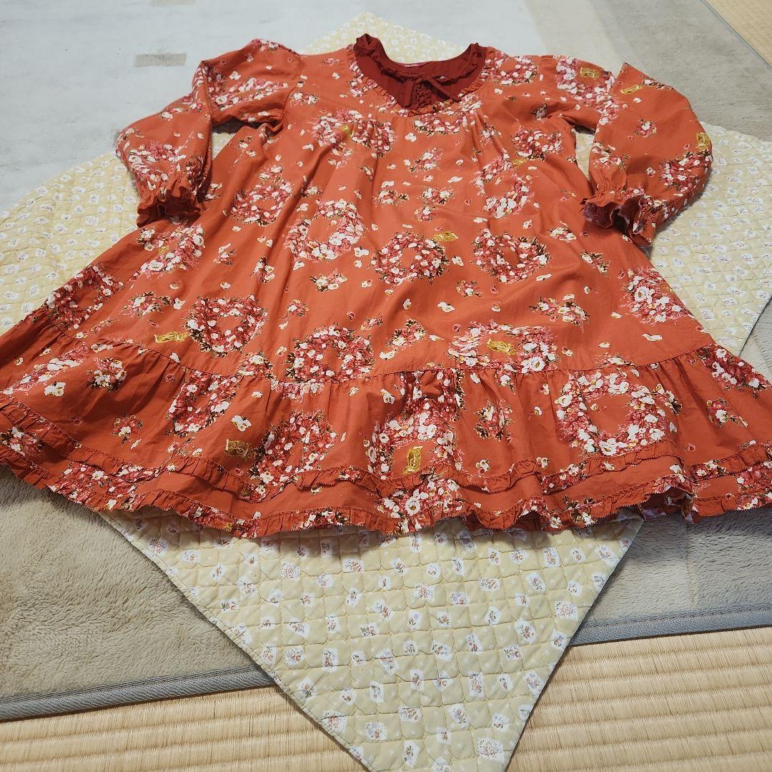 ピンクハウス花柄フリルチュニック