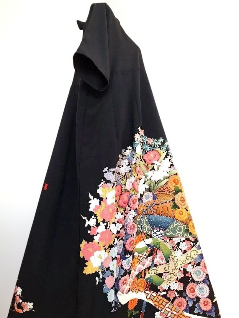 着物リメイクワンピース3613