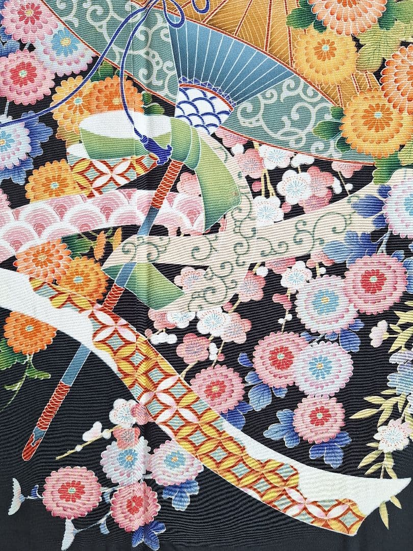 着物リメイクワンピース3613