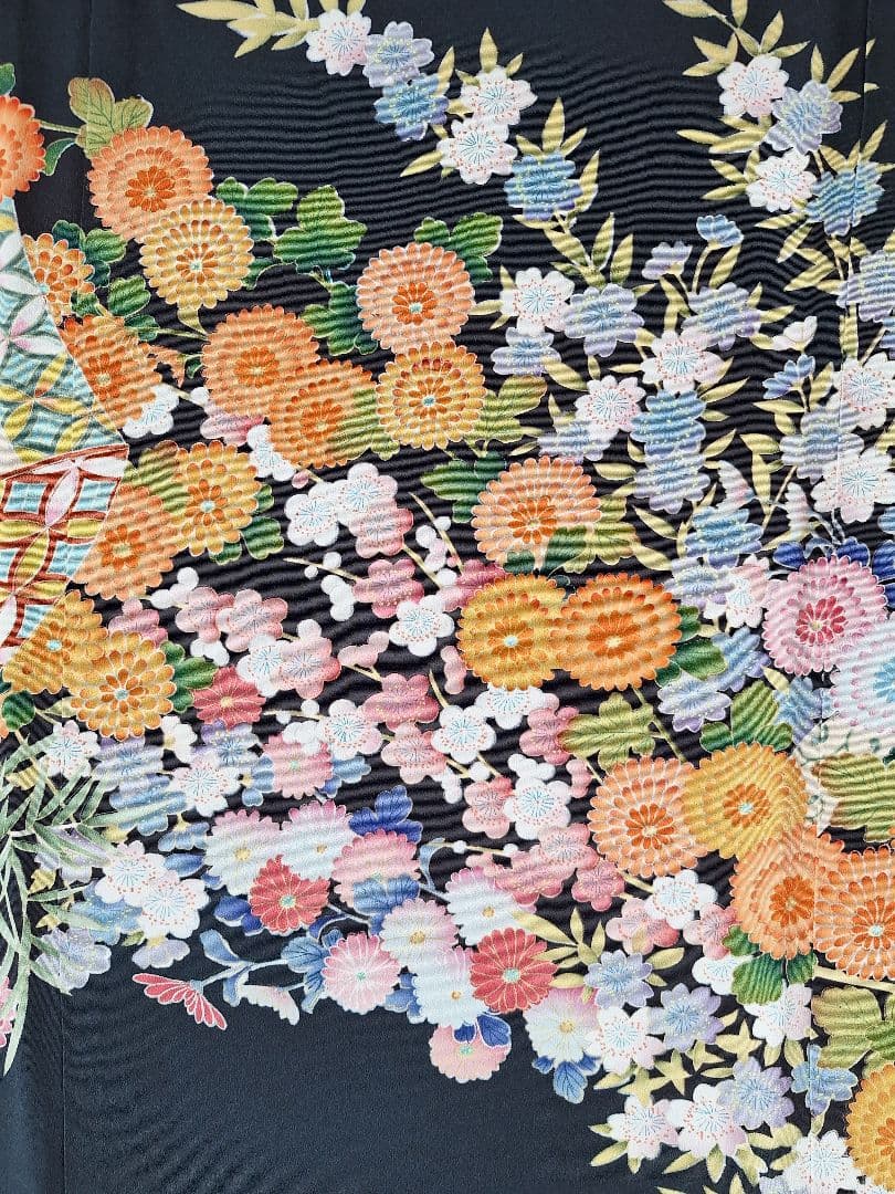 着物リメイクワンピース3613