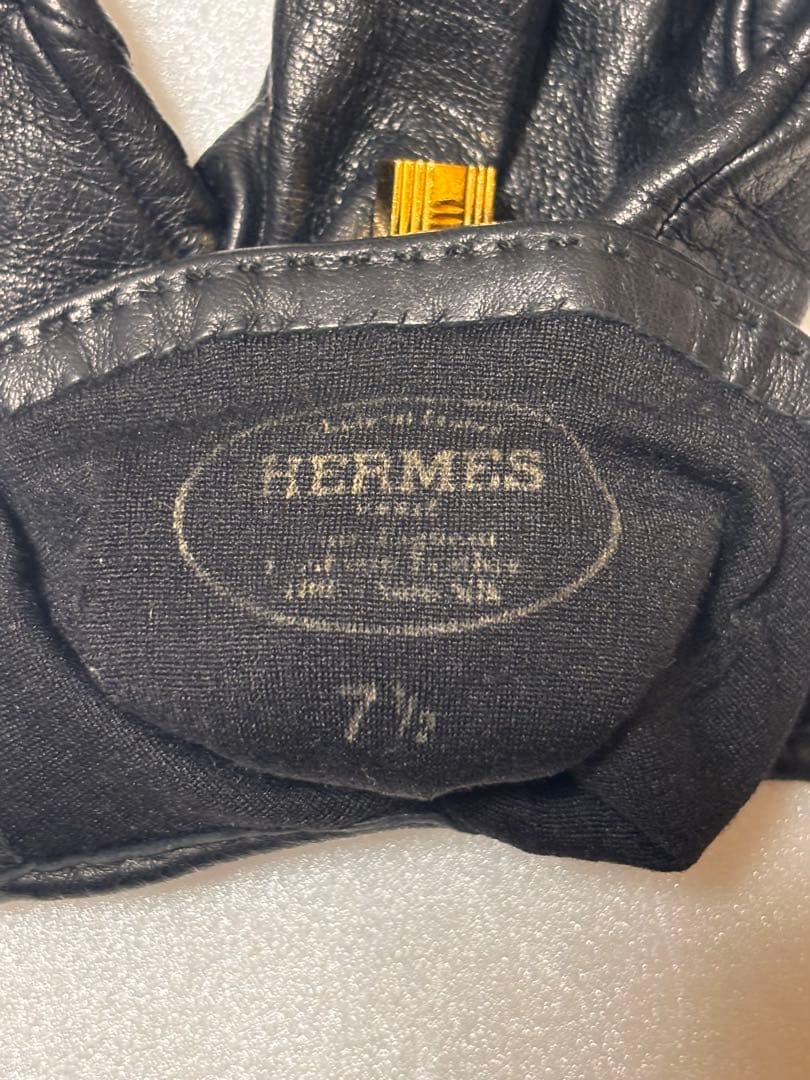 最終値下！正規品HERMES (エルメス) ケリーカデナチャームレザーグローブ