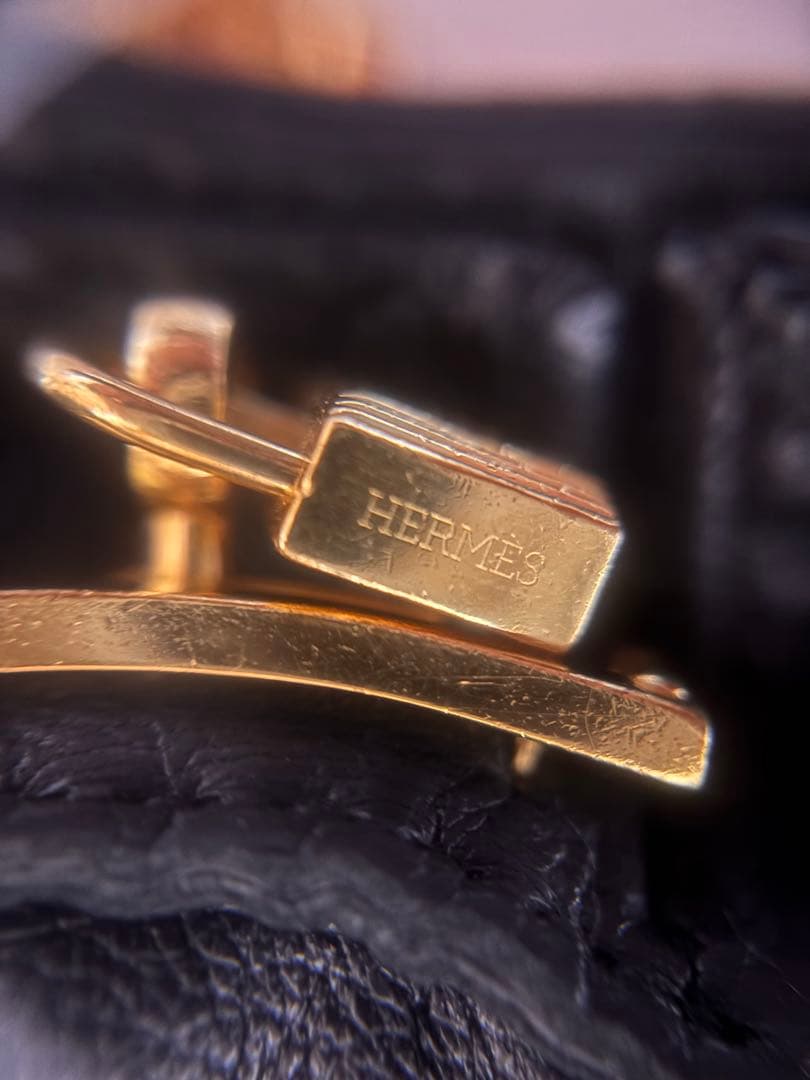 最終値下！正規品HERMES (エルメス) ケリーカデナチャームレザーグローブ