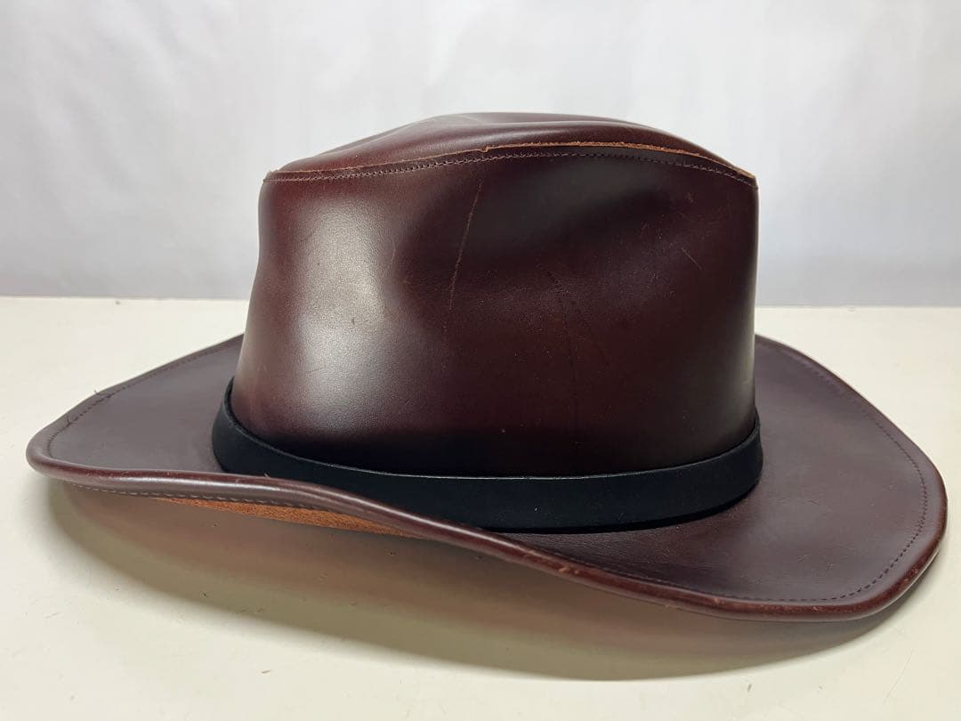 良好 HENSCHEL HAT CO ヘンシェル レザーハット ウエスタン 帽子