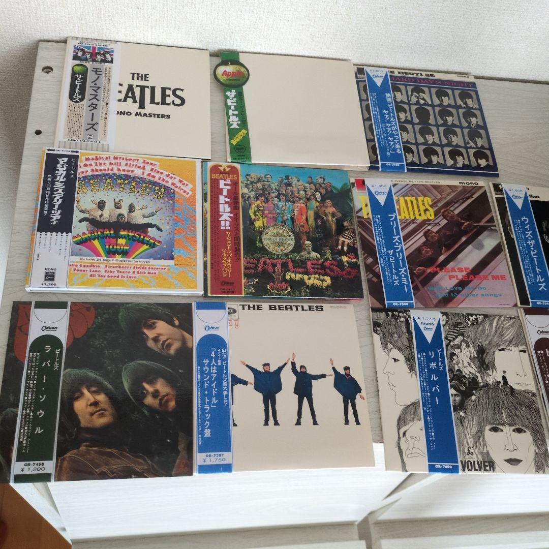 ビートルズインモノボックスとビートルズステレオUSBと紙ジャケ用帯。のセット。
