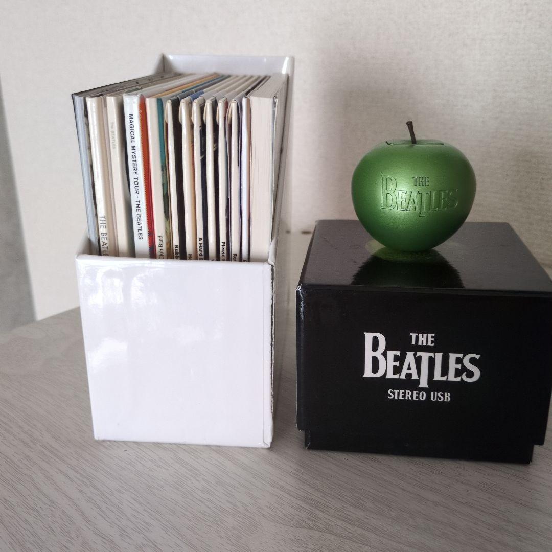 ビートルズインモノボックスとビートルズステレオUSBと紙ジャケ用帯。のセット。