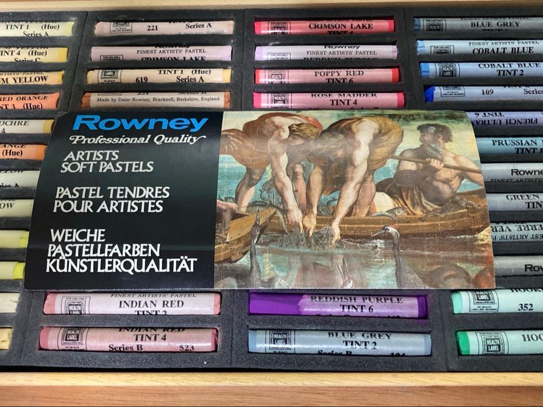 ラウニー ソフトパステル 72色セット 木製ケース付き Daler Rowney