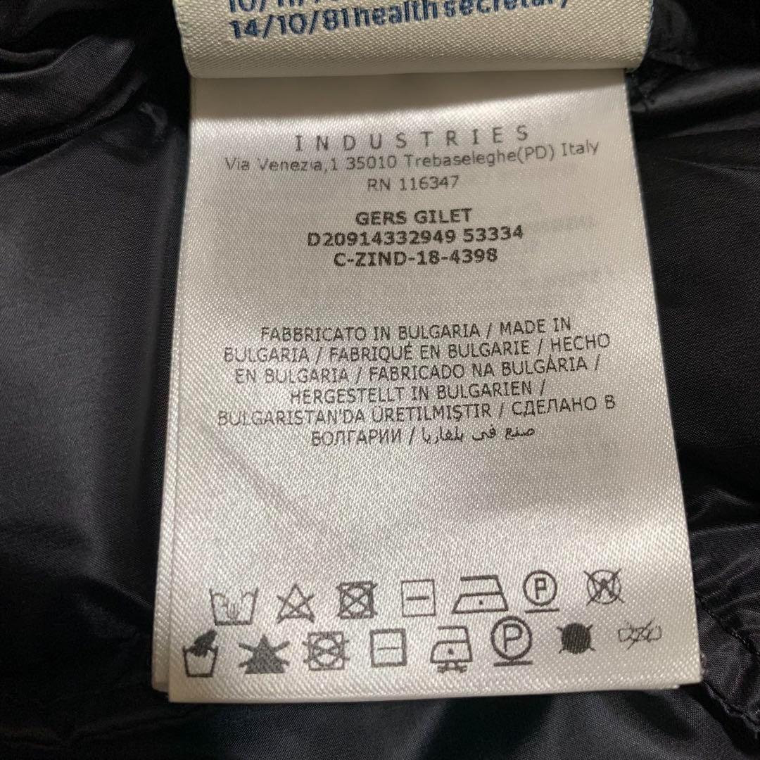 美品★モンクレール　GERS ダウンベスト　ワッペン　ブラック　4D52