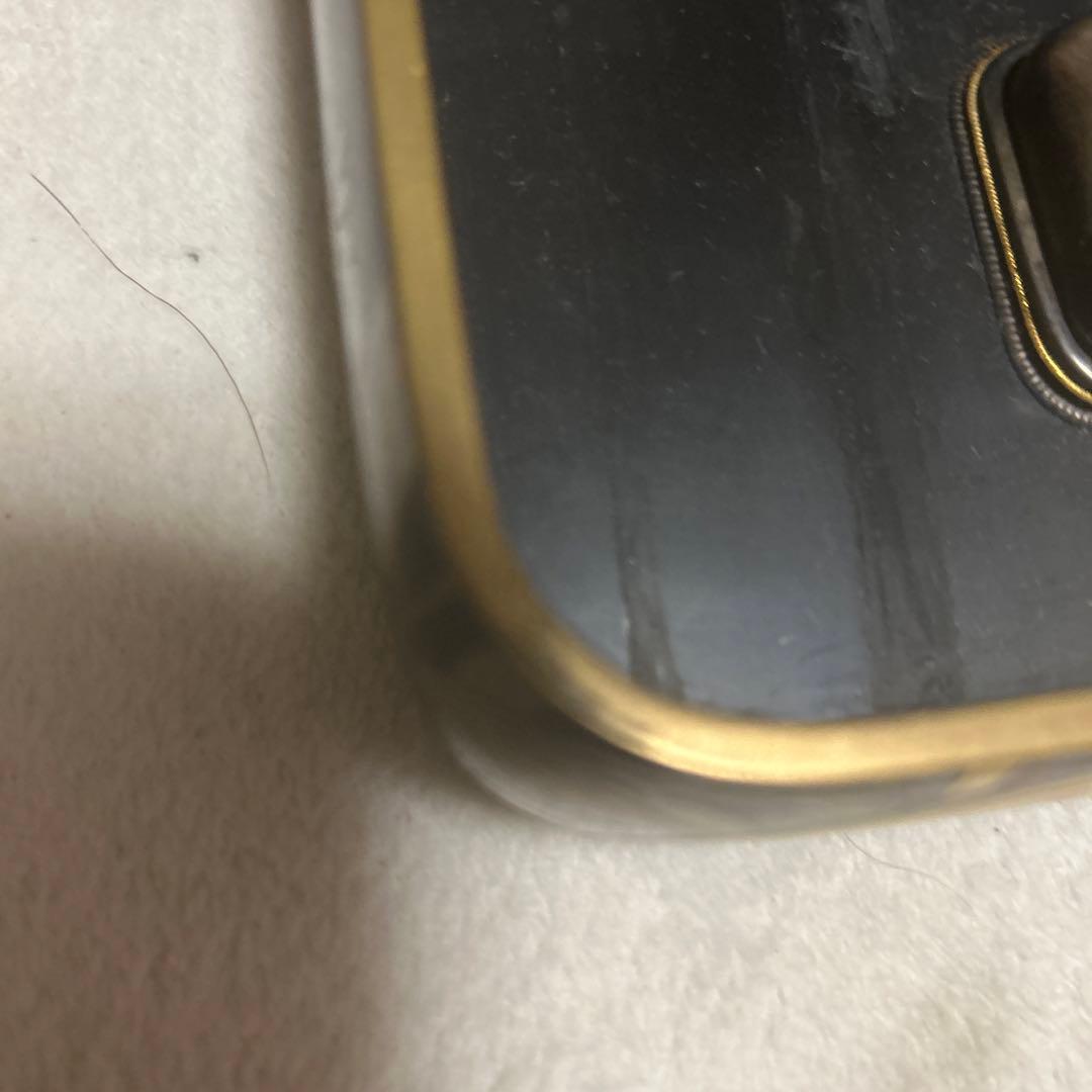 漆器 文箱 金色植物模様