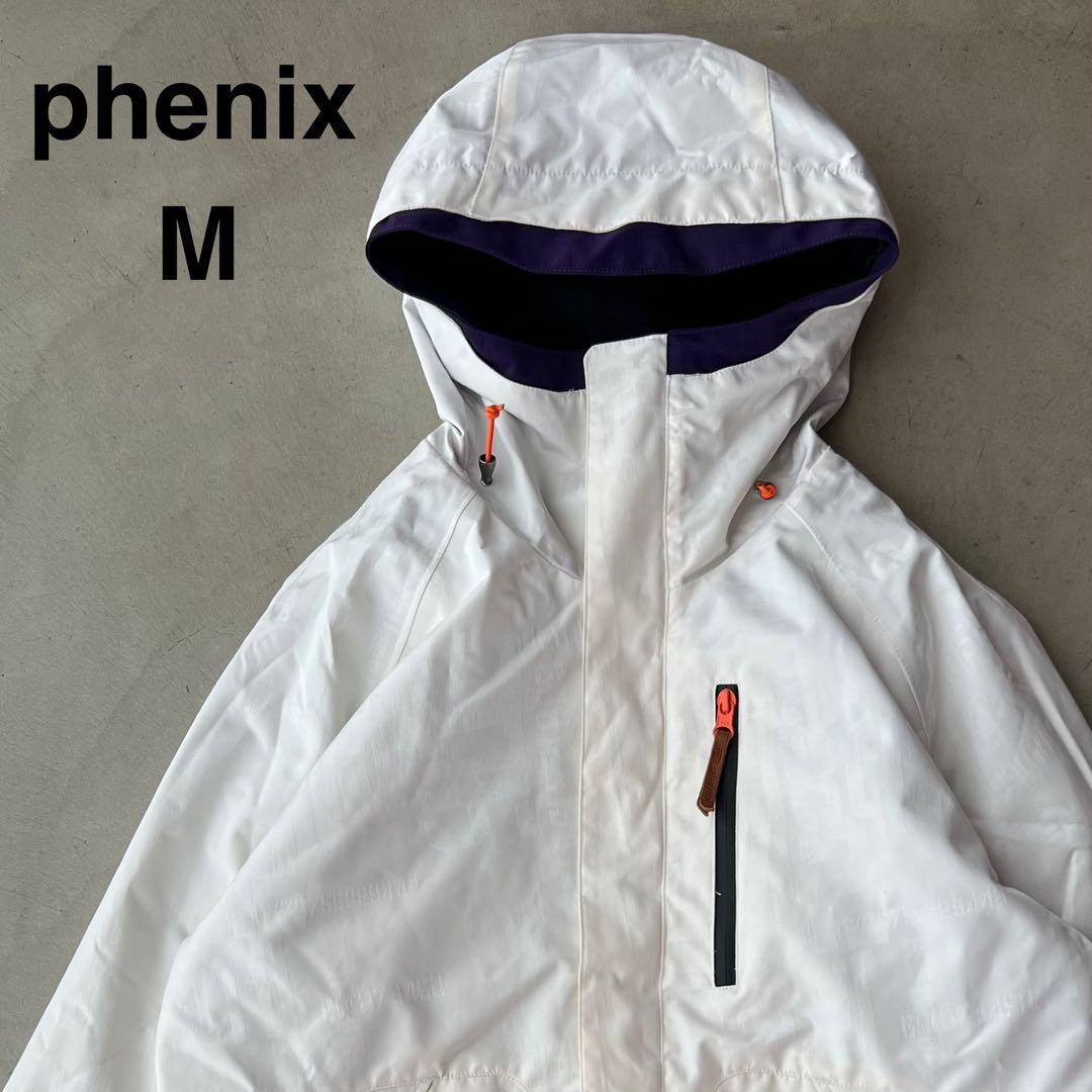 【phenix】フェニックス　M　スキー　スノボ　ジャケット　白　総柄