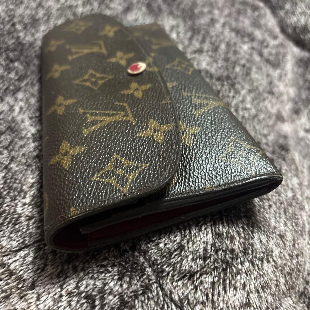 リ*リ様 ルイヴィトン　モノグラム　ポルトフォイユエミリー フューシャ　M606