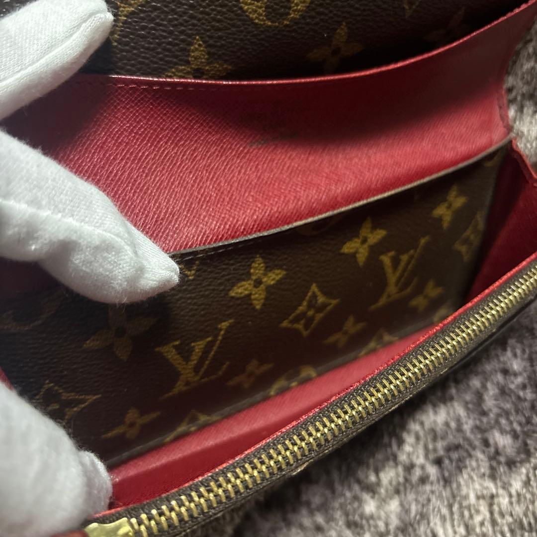 リ*リ様 ルイヴィトン　モノグラム　ポルトフォイユエミリー フューシャ　M606