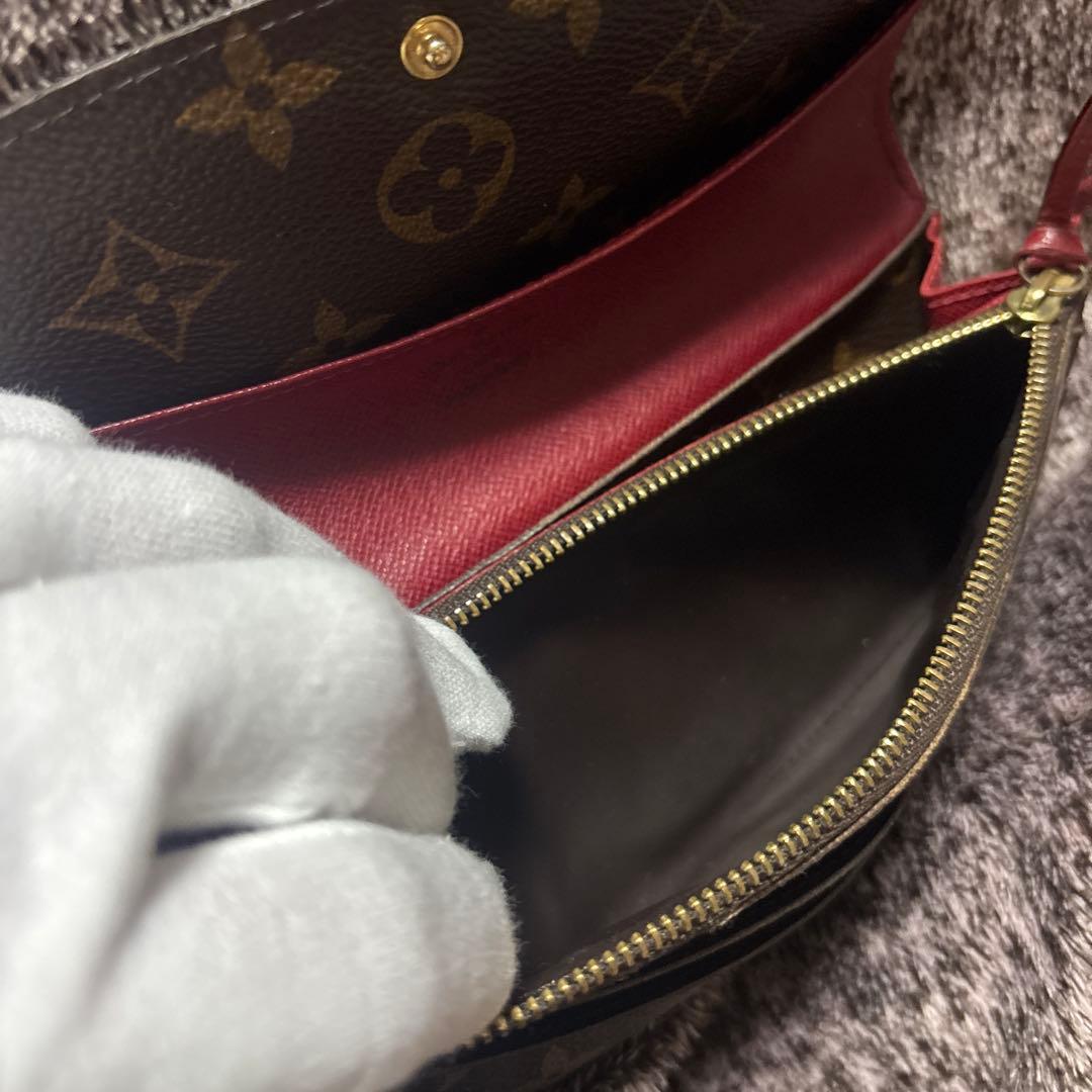 リ*リ様 ルイヴィトン　モノグラム　ポルトフォイユエミリー フューシャ　M606