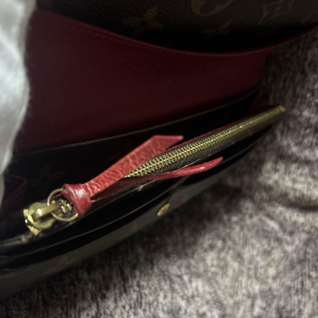 リ*リ様 ルイヴィトン　モノグラム　ポルトフォイユエミリー フューシャ　M606