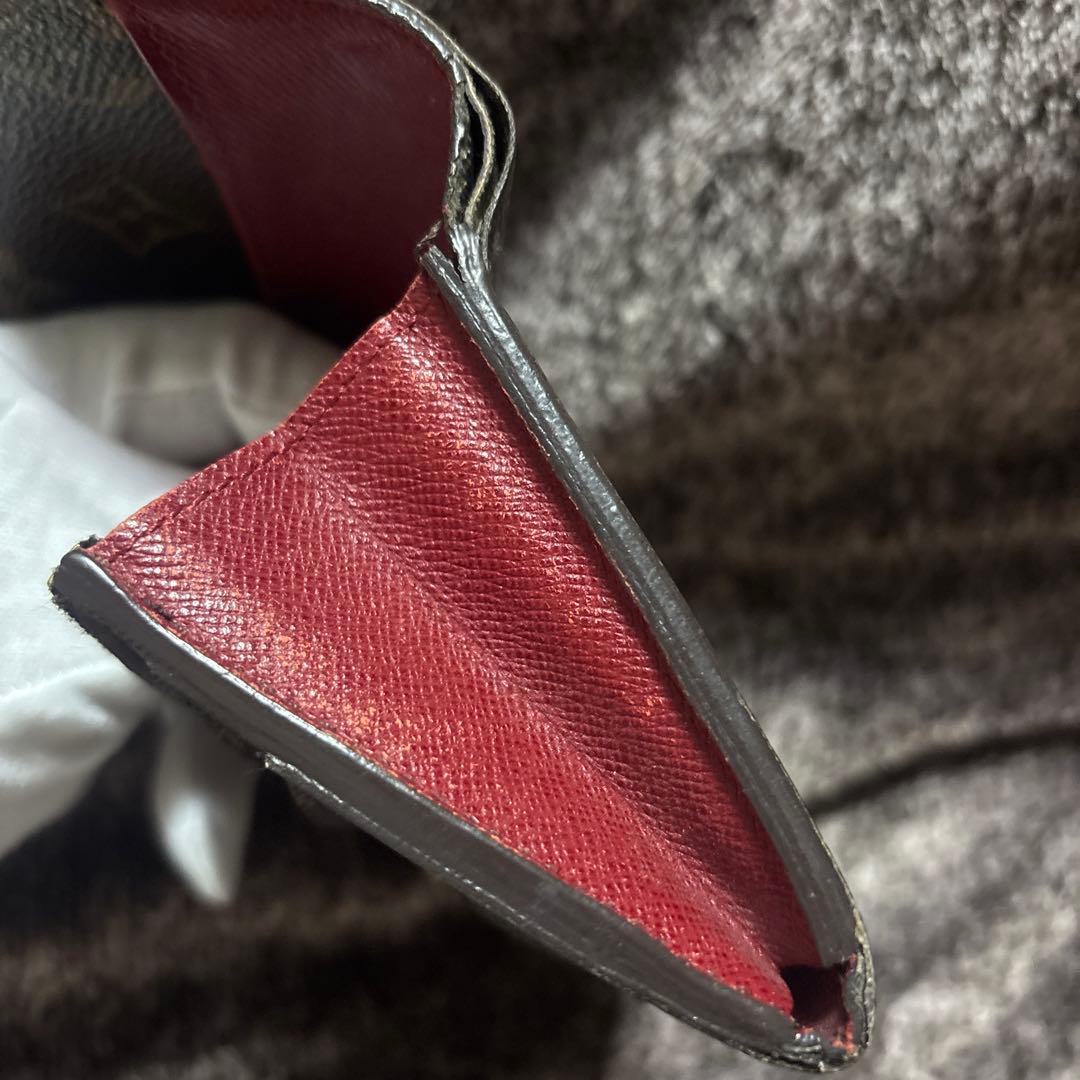 リ*リ様 ルイヴィトン　モノグラム　ポルトフォイユエミリー フューシャ　M606