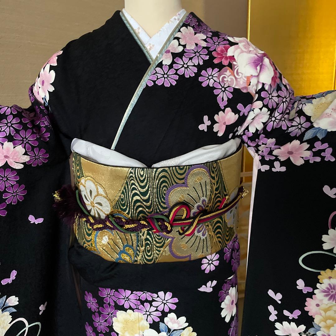 振袖のみ、とってもふくよかな方にどうぞ6Lカッコいい　長襦袢付