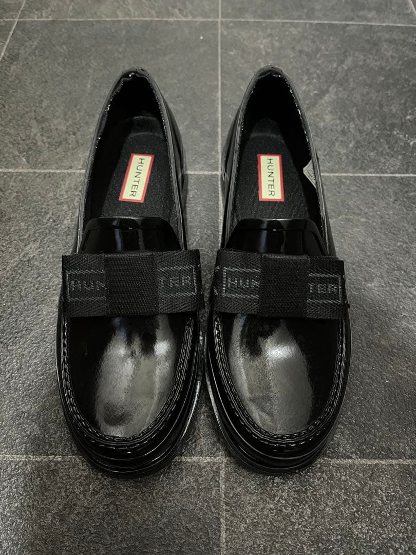 かな　HUNTER レインシューズ　リボン