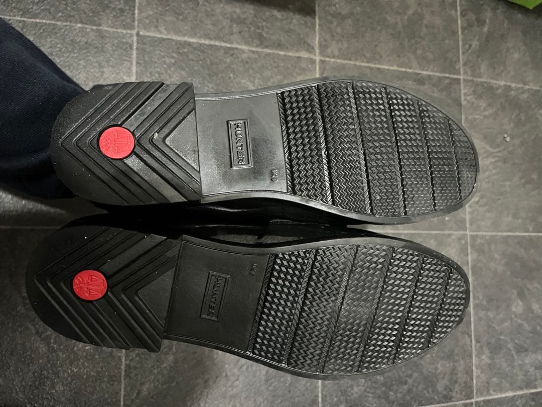 かな　HUNTER レインシューズ　リボン