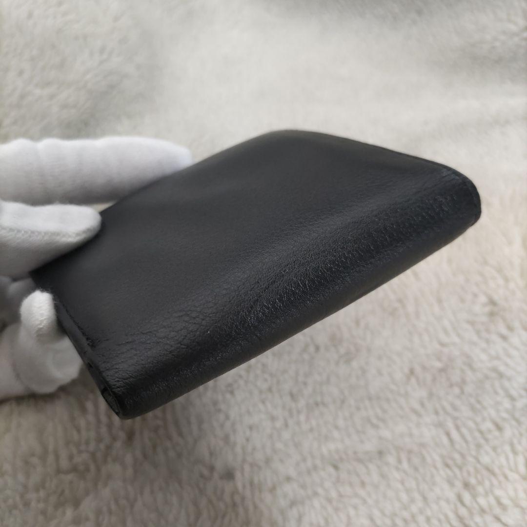 皇室　皇居　限定　折り財布　黒　本革